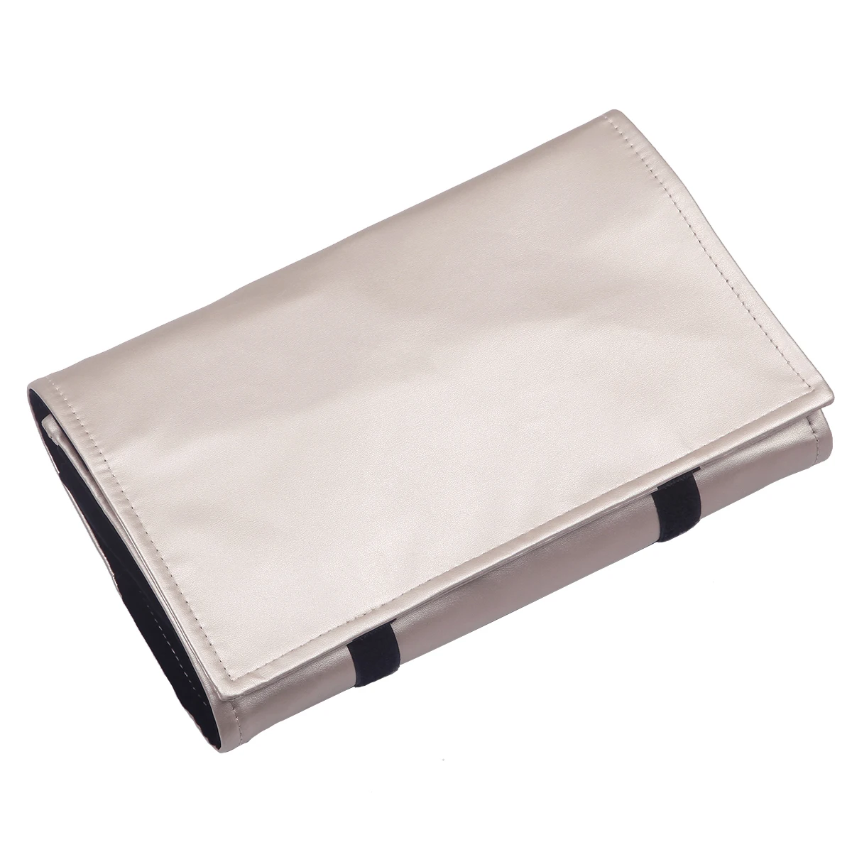 Portable Travel Jewelry Organizer Roll Foldable Flannel High Capacity For Journey-Rings Necklaces Jewerly Storage Bag Large Size