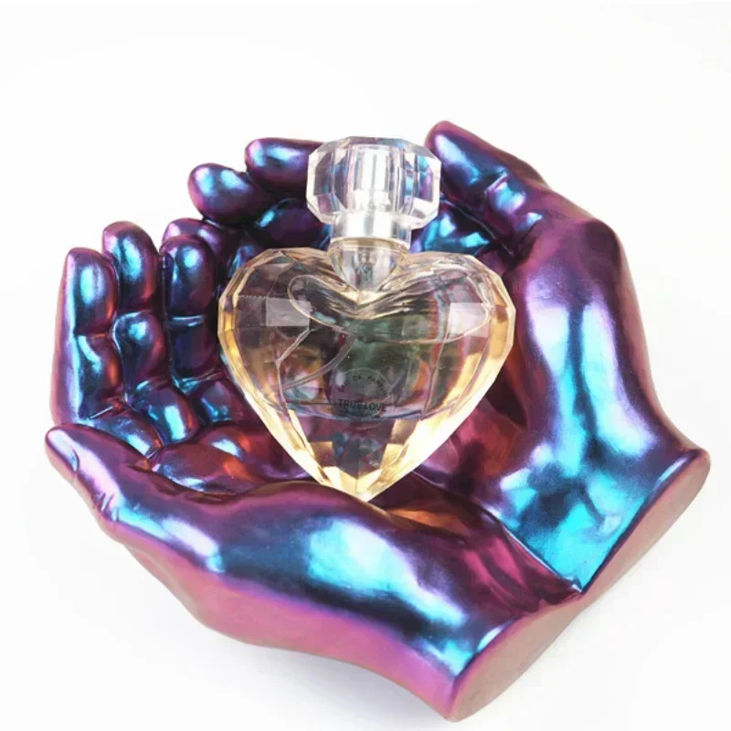 DIY Ashtray Epoxy Crystal Resin Silicone Mold Two-handed Model Hand Plate Ashtray Mirror Epoxy Silicone Mold