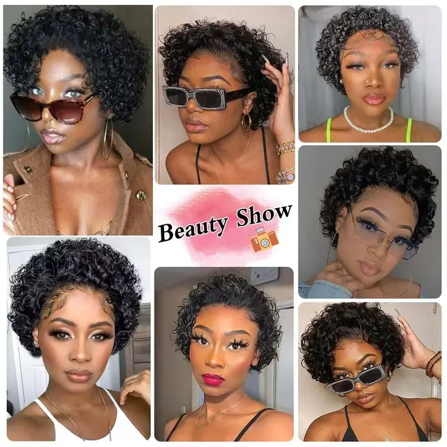 Short Curly Human Hair Wigs