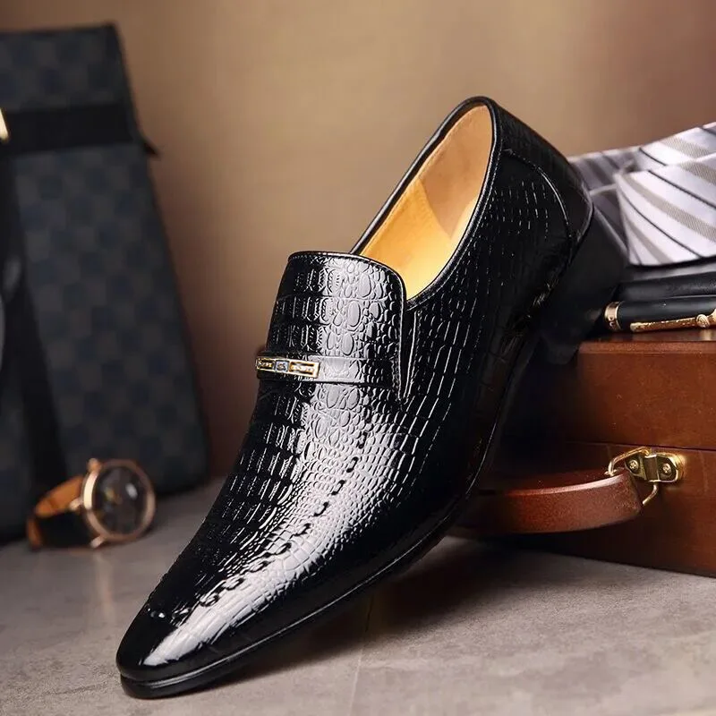 Luxury Men's PU Leather Dress Shoes for Business and Weddings 6 undefined