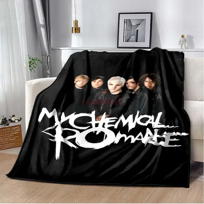 My C-Chemical R-Romance Band Printed Blankets,Kid's Baby Throw Blanket,for Bedroom Living Room Sofa Bed Car, Brithday Gift 5