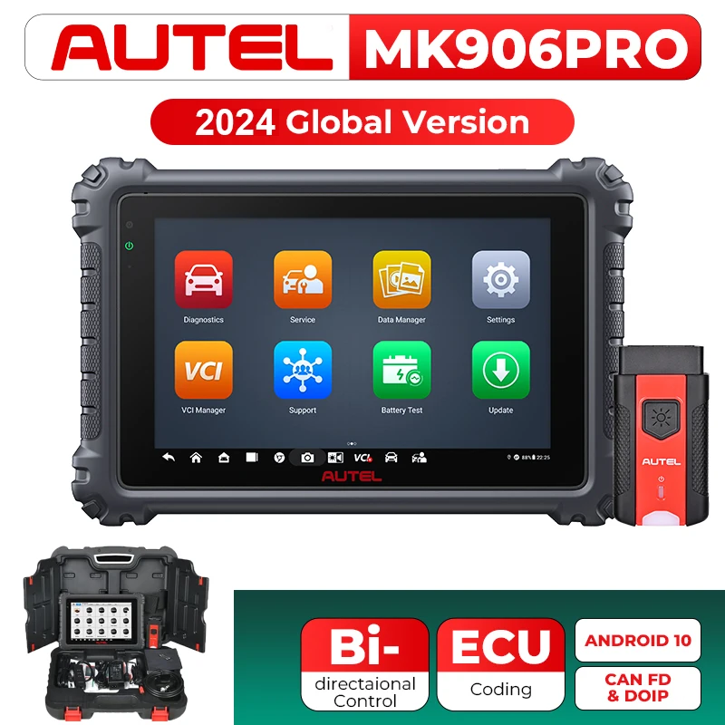 Autel MaxiCOM MK906 Pro MK906PRO Diagnostic Scanner Advanced ECU Coding Diagnostic Tool OBD2 Scanner PK MaxiSys MK906BT MS906 automotive diagnostic scanner car tool