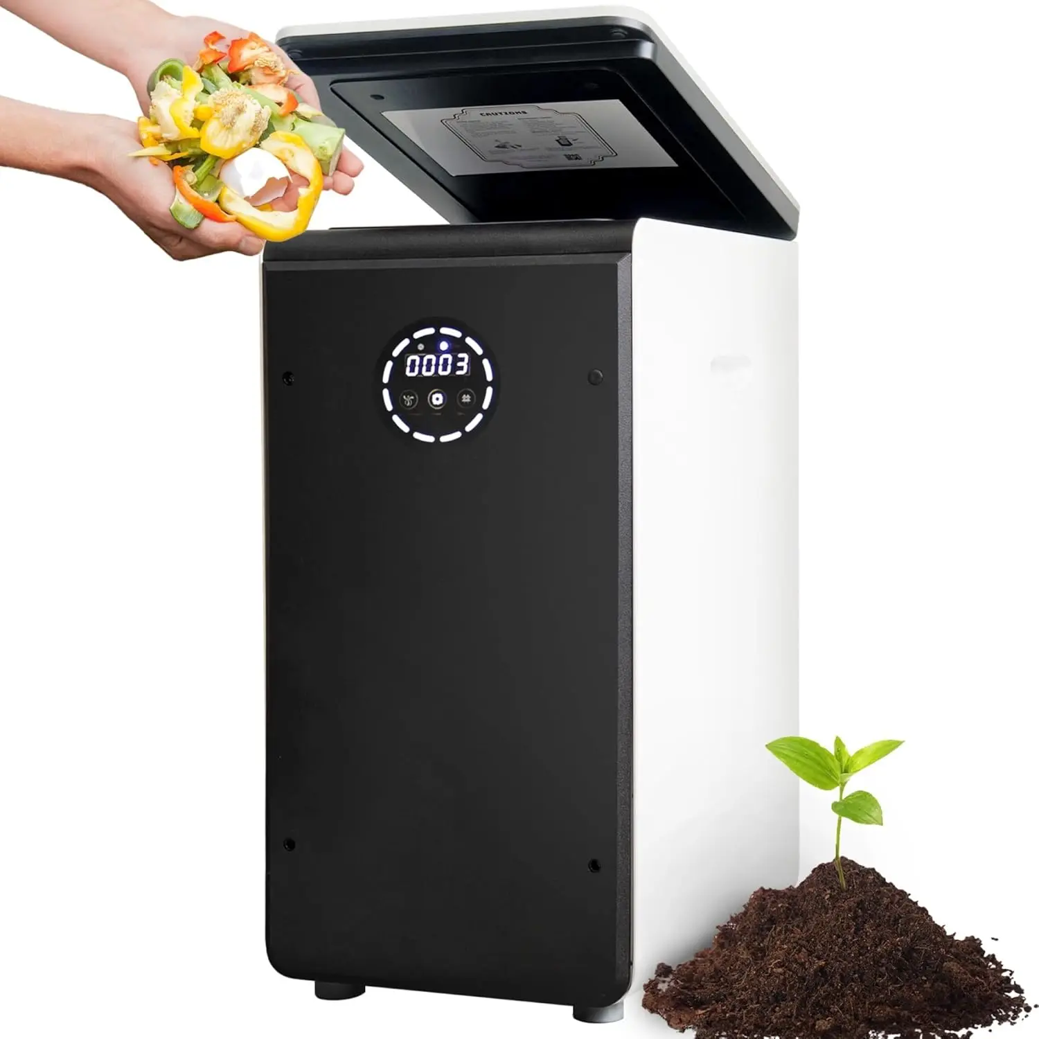 World First Bio Smart 19L Electric Composter for Kitchen, Filter No Need to Change, Not Dehydration Tec, Add Waste Anytime Compo