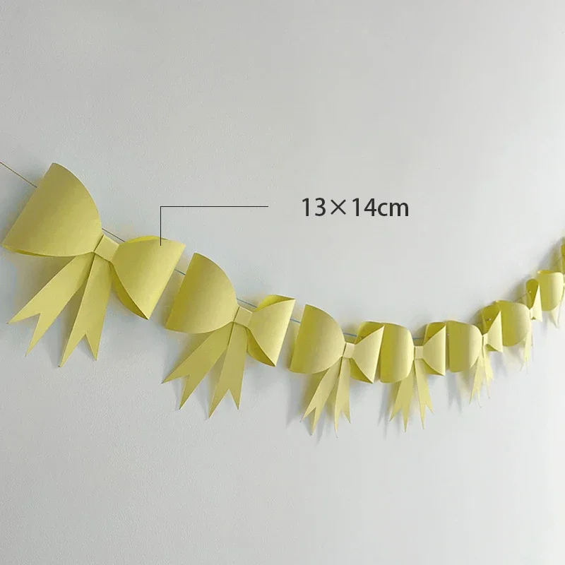 Children's Birthday Party Paper Bow and Flower Decoration Banner description 6