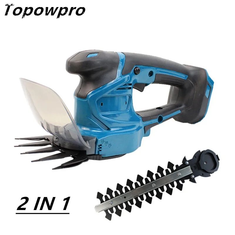 

2 IN 1 Electric Hedge Trimmer Cordless Hedge Cutter Household Trimmer Weeding Shear Pruning Mower For Makita 18V Battery