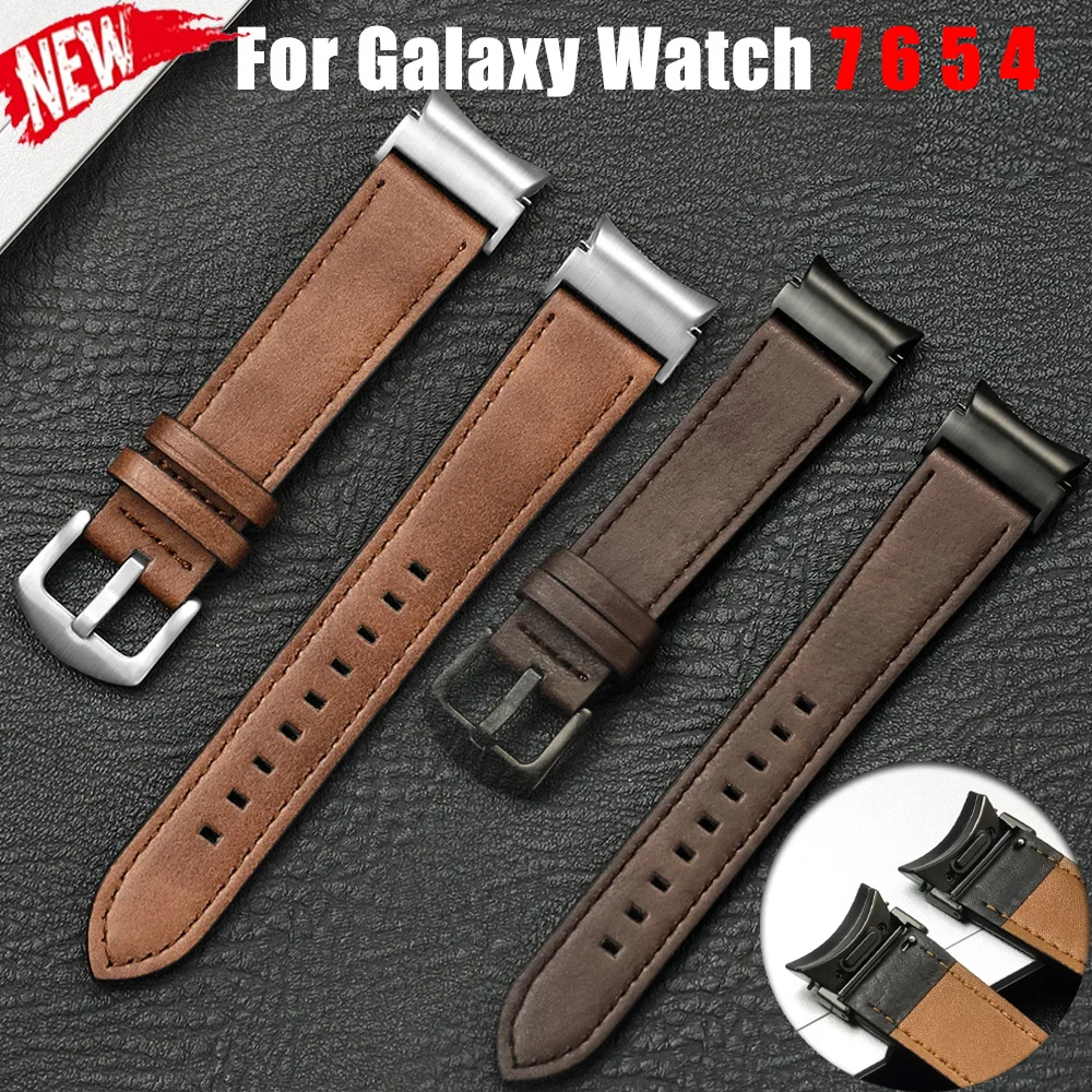 Premium Leather Watch Strap - Elegant No-Gap Design