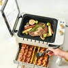 Skewers Machine Meat Roasting Pan Household Automatic Rotary Multifunctional Indoor Electric Barbecue Grill Barbecue Machine 3