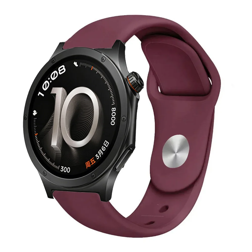 Soft Silicone Sports Strap, Breathable and Comfortable, 18/20/22mm