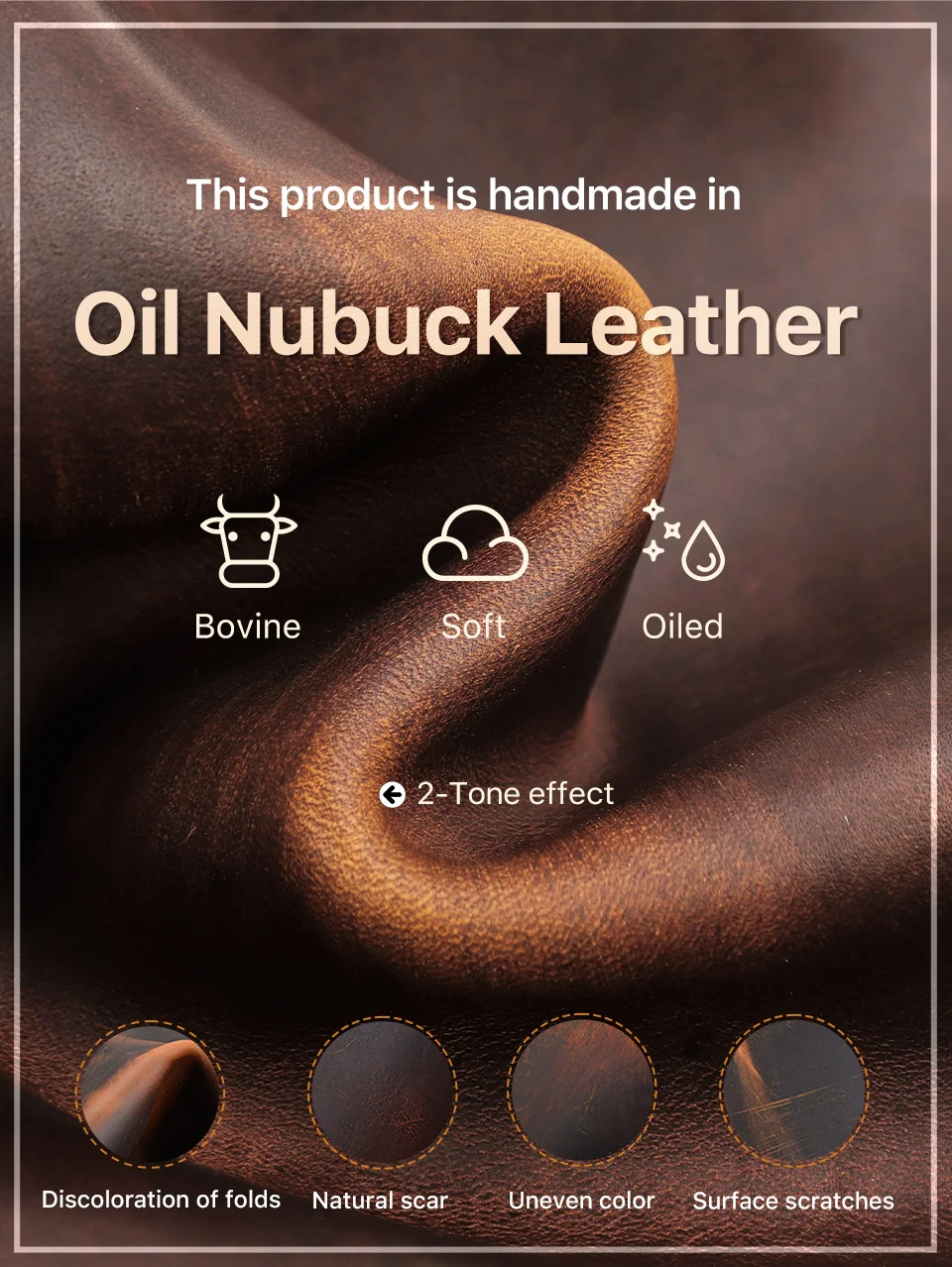 CONTACT'S Echtleder-Handytasche für Herren, handgefertigt, 6,7 Zoll, Gürteltasche, Hüfttasche für iPhone 16 Pro Max – Detail 5