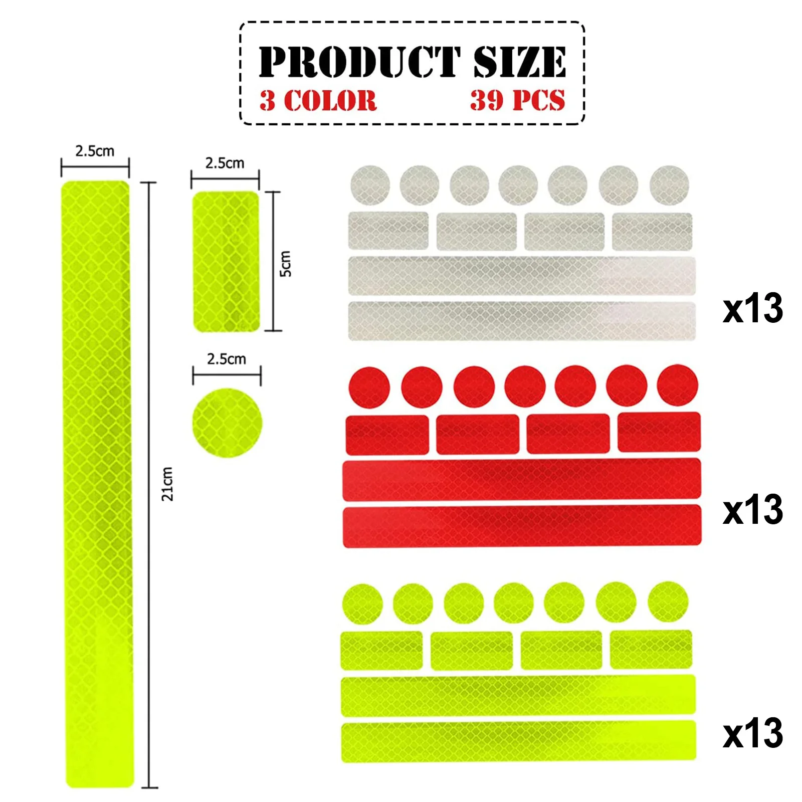 

Brand New Durable And Practical High Quality 2023 New Reflective Tape Bicycle 1 Set Accessories For Motorcycle