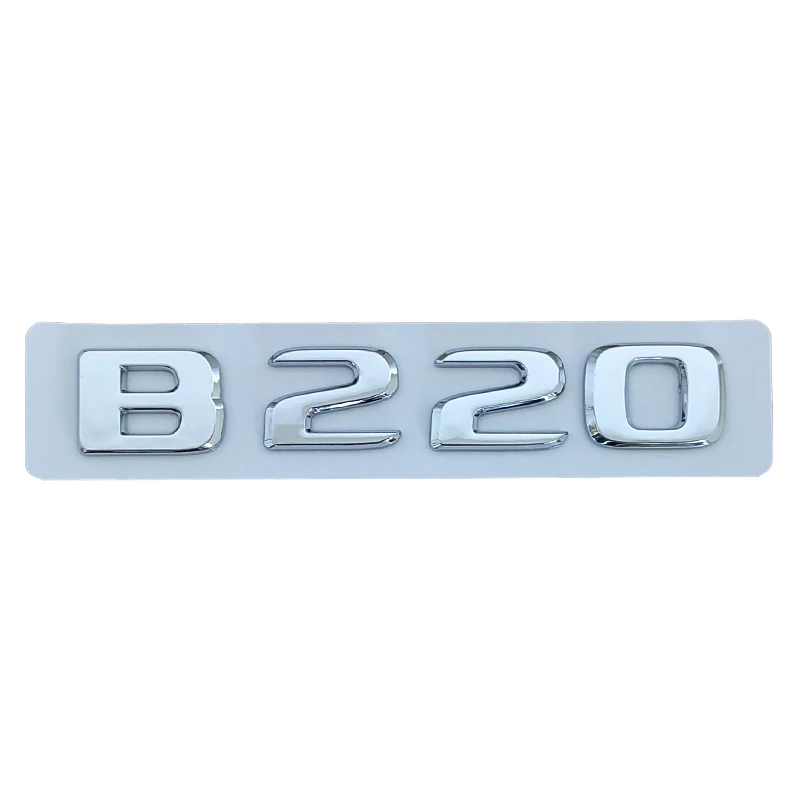 3d ABS Chrome Black Logo B180 B160 B220 B260 B200 Emblem Badge Car Trunk Letters Sticker For B Class W245 W246 Accessories