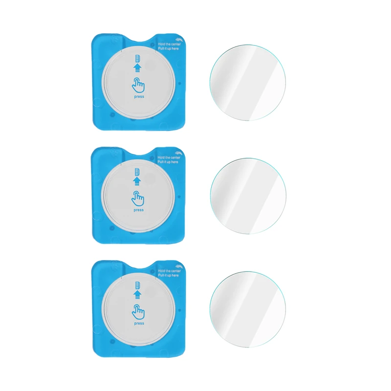 Tempered Glass Screen Protector with Auto Alignment Kit for Smartwatches (1-4 Pack)