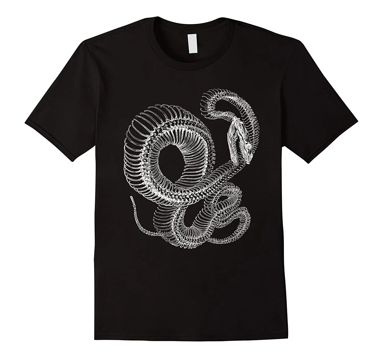 T-Shirt Scheletro Serpente Rettile Natura Evolution. Maglietta Da Uomo Con Scollo A O Manica Corta In Cotone Estivo Novità S-3Xl