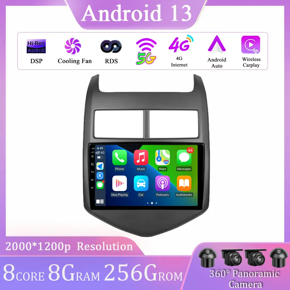 

Автомобильная Мультимедийная система, автомагнитола на Android 13 для Chevrolet Aveo 2, с GPS, Wi-Fi, видеоплеером, для Chevrolet Aveo 2, 2011-2015, типоразмер 2DIN