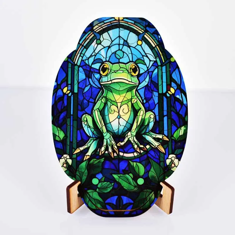 Frogming Creek Wooden Puzzle - Irregular Shaped Children and Adults Puzzle - High difficulty Challenge