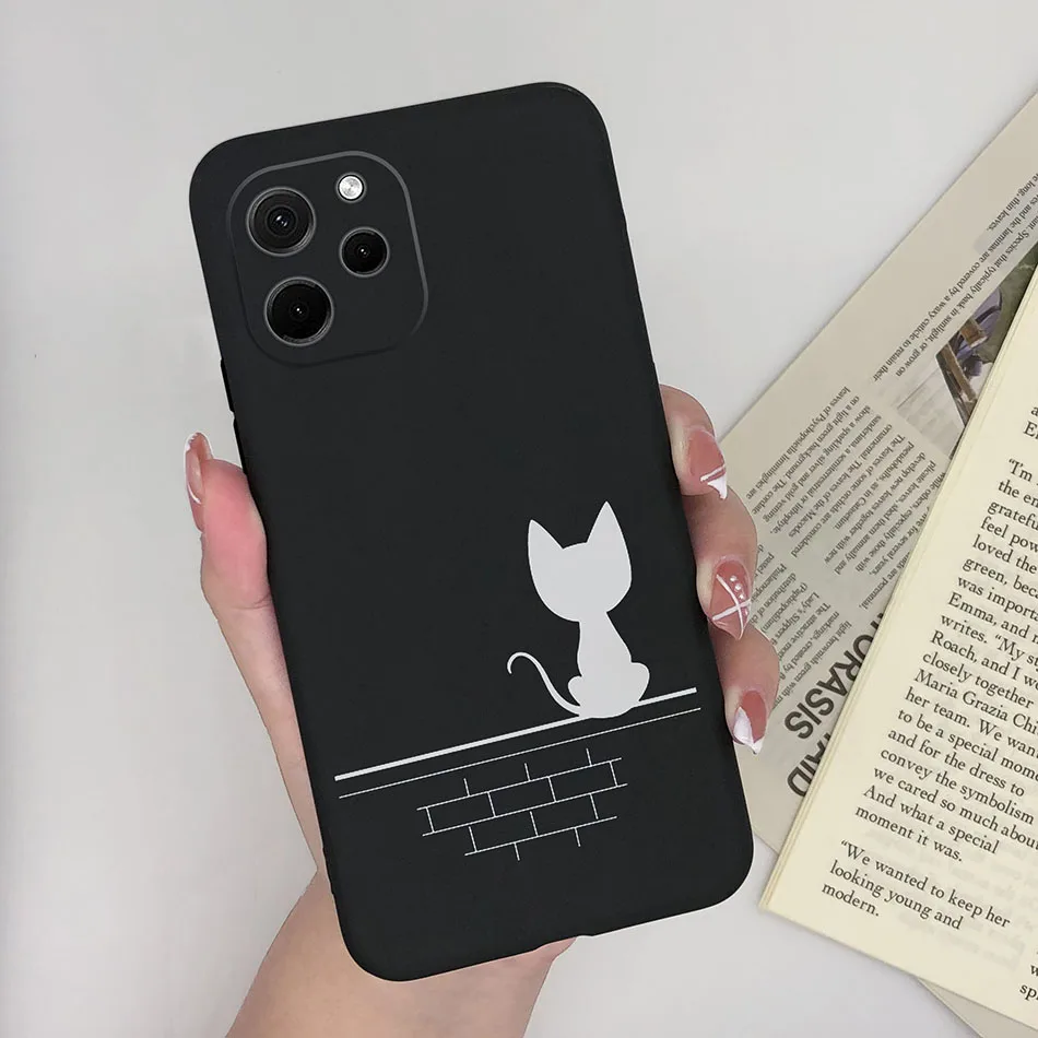 Heart Silicone Matte Shockproof Phone Case - Soft Back Cover, Enhanced Protection