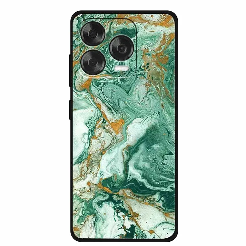 Marble Pattern Soft Silicone TPU Phone Case - Elegant Protective Back Shell Cover