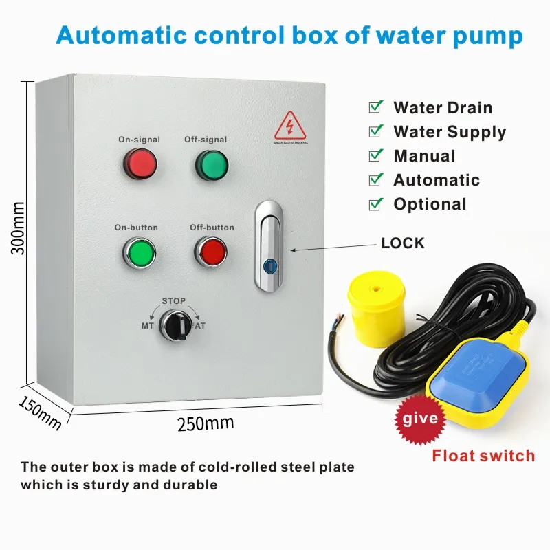 

Exhaust fan control box, drainage/water supply control box, fire motor control box, motor start stop control