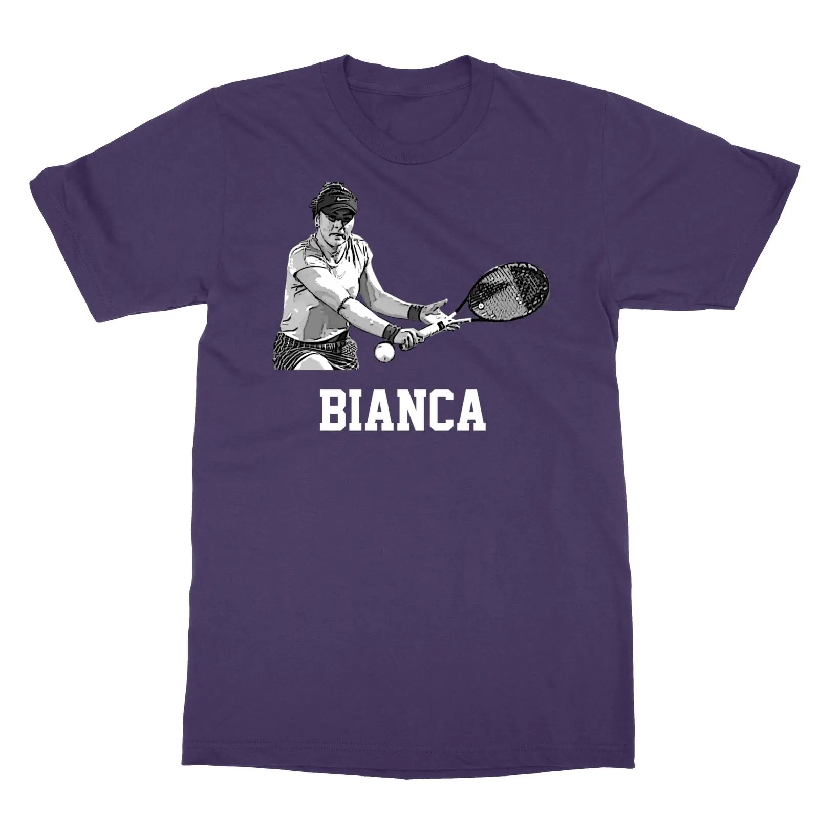 Bianca Andescu Canadian Tennis Star Tennis T-Shirt Da Uomo A Maniche Lunghe O Corte