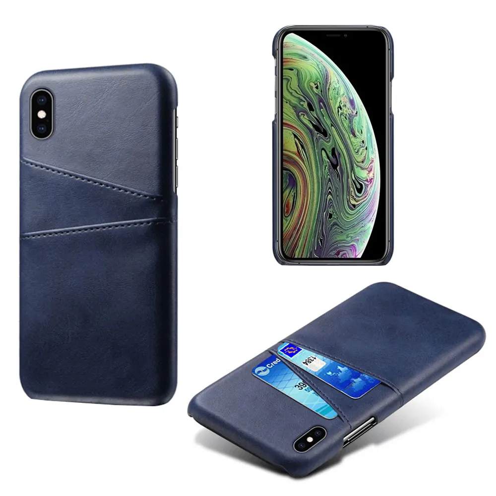 thumbnail image 1 of For iPhone 14 Pro 13 Pro MAX 12 min 11 Leather Card Holder Phone Case 7 8 Plus 6 6s X XR PU Leather Cover For iPhone XS MAX 5 SE, 1 of 5