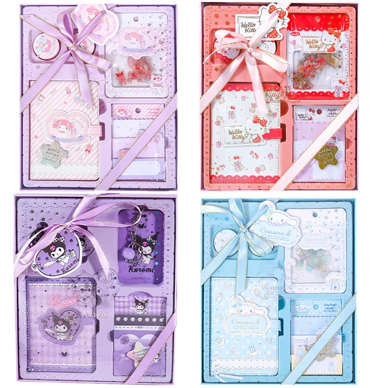 Sanrio Sticker Book Cute Hello Kitty Cinnamoroll Kuromi MyMelody Kids Hand  Account Decorative Sticker Stationery School supplies - AliExpress