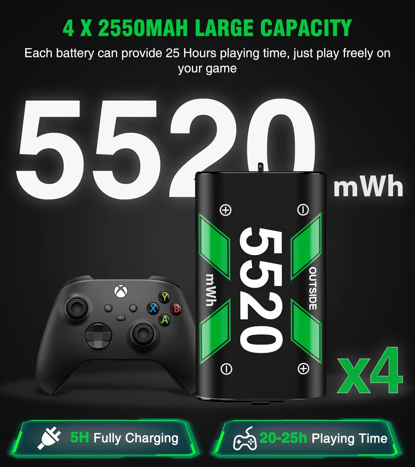 PowerA Kit Play&Charge Per Controller Wireless Di Xbox Series X|S - Foto 2