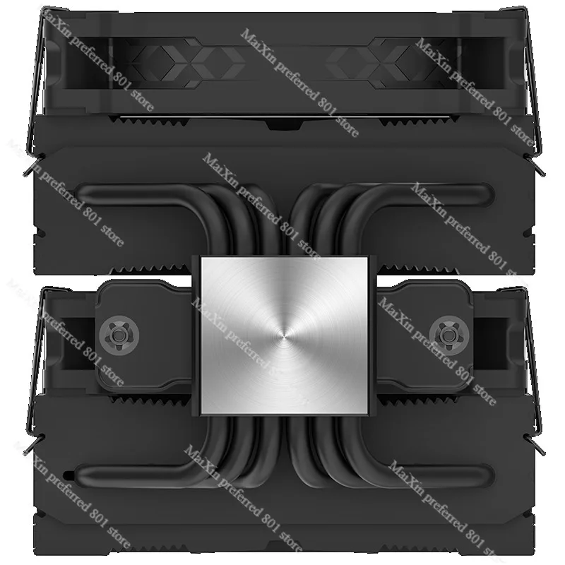 Z06D 6 히트 파이프 듀얼 타워 12CM CPU 쿨러 듀얼 120mm 팬 3색 멀티 플랫폼 공기 냉각