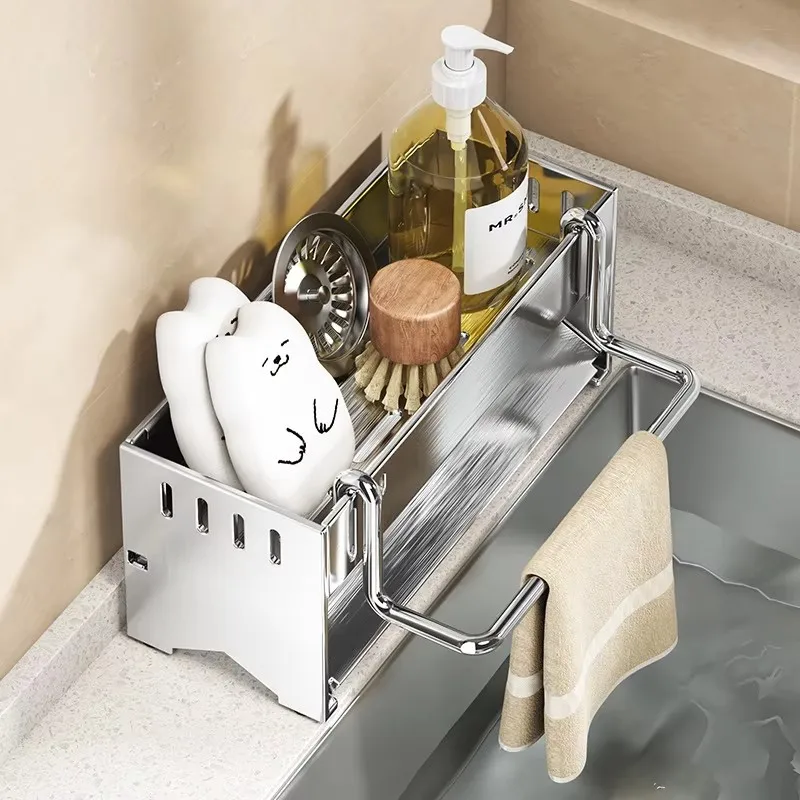 Stainless Steel Sponge Rack Image 1