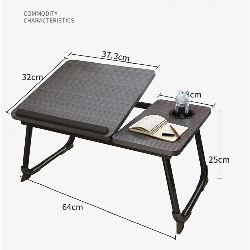 Bureau d'ordinateur portable pliable réglable, chambre à coucher assise au  sol, mini table paresseuse, bureau mobile, dortoir, ordinateur portable  recommandé - AliExpress