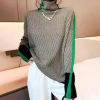 Alobee Women Sweater Knitted Turtleneck New Warm Stylish Sweaters Ladies Girl Slim Women Sweaters Pullovers Female Woman Sweater - Image 4