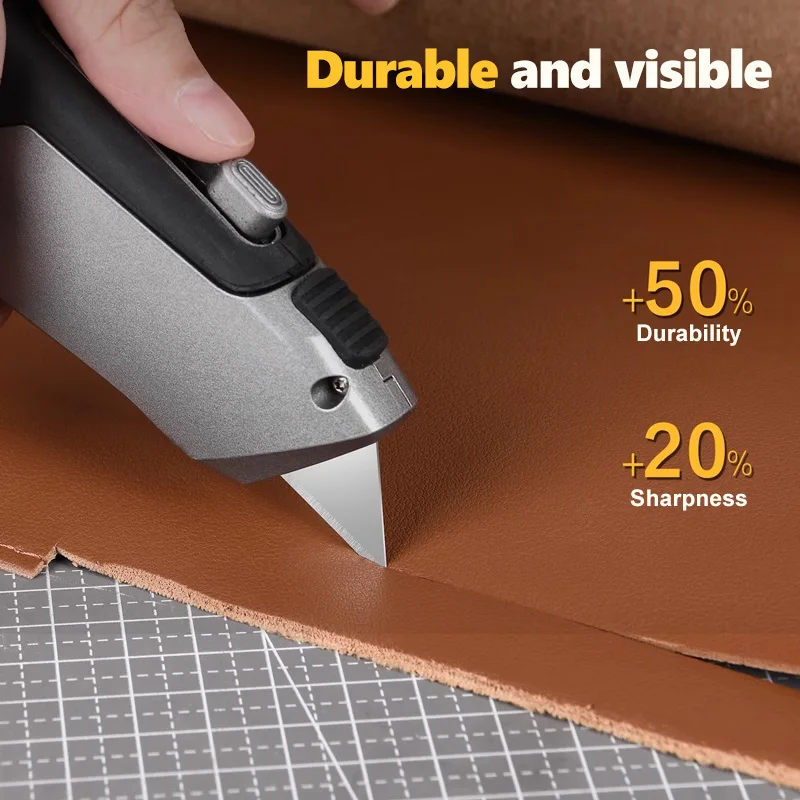 Deli Special Knife Blades Steel Material Utility Knife Trapezoid Blades Replacement DIY Art Craft Cutter Tool Blades 10/30/50Pcs 4
