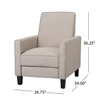 Recliner Push Back Chair for Elegant Home Dr Beige 6