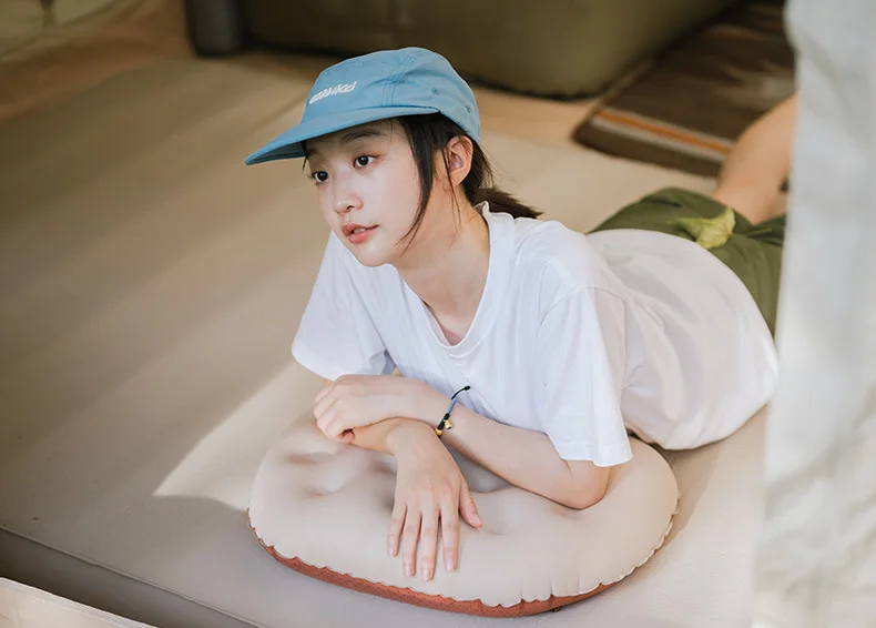 Naturehike Foam Silent Inflatable Pillow Portable Outdoor Camping Air Pillow Travel Comfort Nap Throw