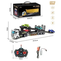 1/48 4CH Wireless Remote Control Engineering Truck Heavy Transport Truck Big Truck Dump Dump Truck Boy Model Toy 1