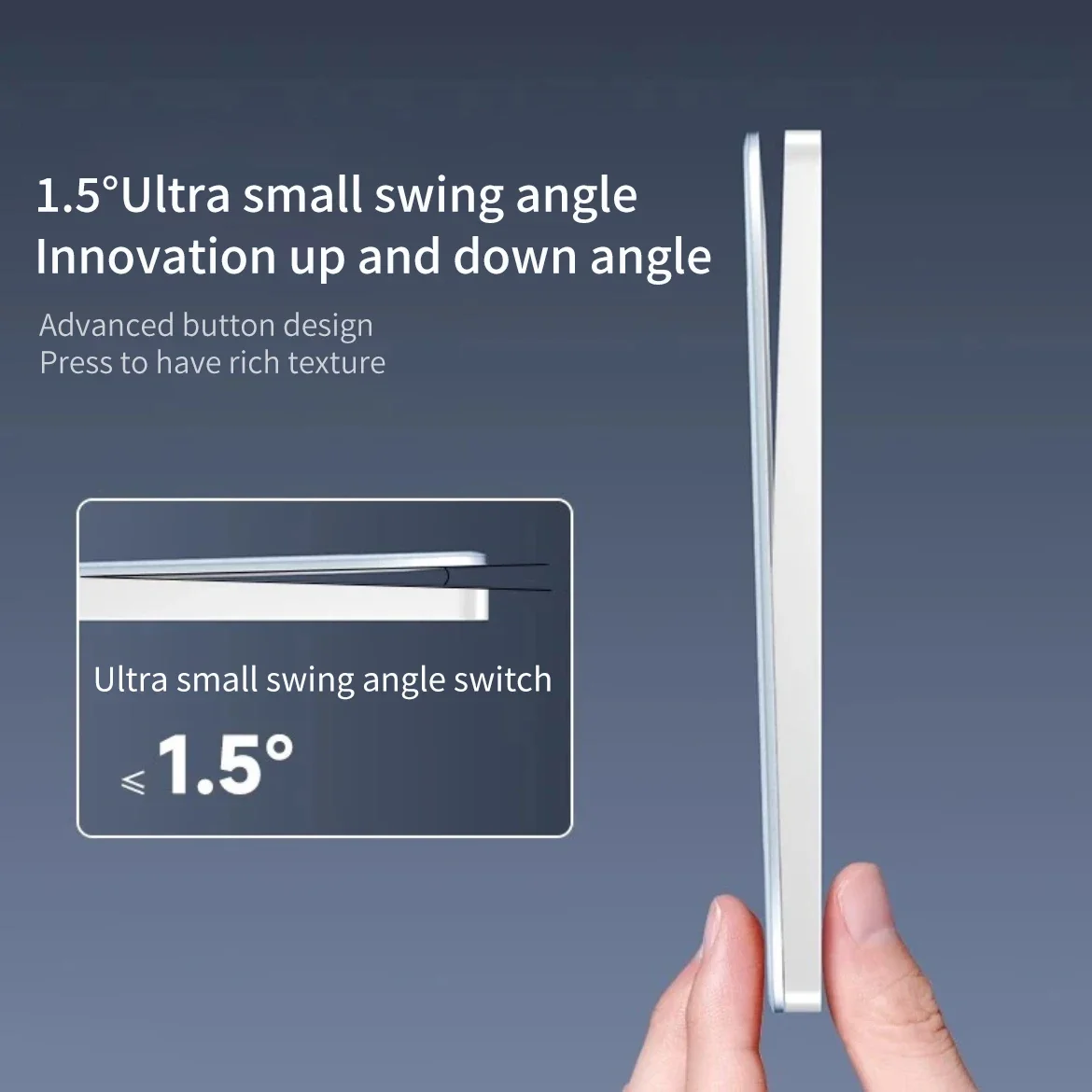 الأبيض الزجاج الجدار مربع لوحة التبديل الاتحاد الأ...