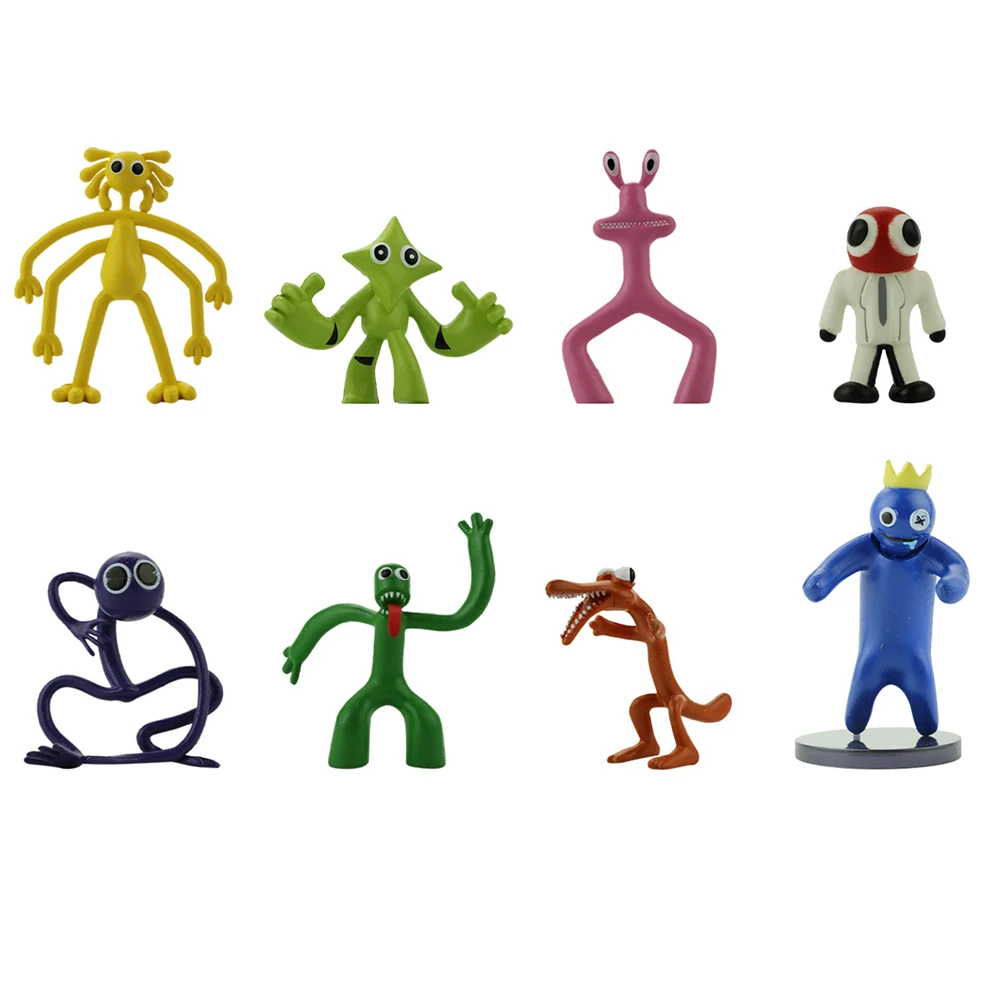 디즈니 스티치 LED 키 체인, 애니메이션 만화 피규어, 밤에 빛나는 스티치 야간 조명, 귀여운 천사 펜던트 장식, 어린이 선물용 완구 11 레인보우 재미있는 피규어 게임 주변기기, 블루 그린 오렌지 퍼플 레드 입상 장식 인형 장난감 선물, 6-9.8cm, 세트당 8 개