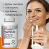 1601-48bac9.jpg Vitamin B Complex with Folic Acid, Supports Healthy Energy Metabolism, Immunity, Heart Health, 120 Capsules