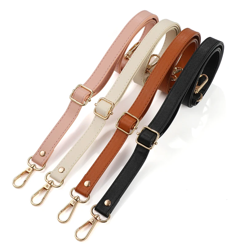 130cm Long Adjustable PU Leather Bag Strap For Crossbody 1.8cm Wide Shoulder Bag Strap Replacement Accessories For Handbags New 130cm fashion jacquard handbags bag strap belts for bags geometric wide shoulder bag strap crossbody messenger bag accessories