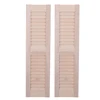 Miniature Doll house Wooden Shutters DIY Window Curtain Furniture Toy Accessories Pretend Play Toy Gift 1