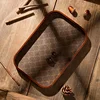 Elegant Wooden Desktop Organizer Tray Faux Leather Lining for Jewelry, Keys & Tea Storage Trays Home Decor, Jewelry Trays 3