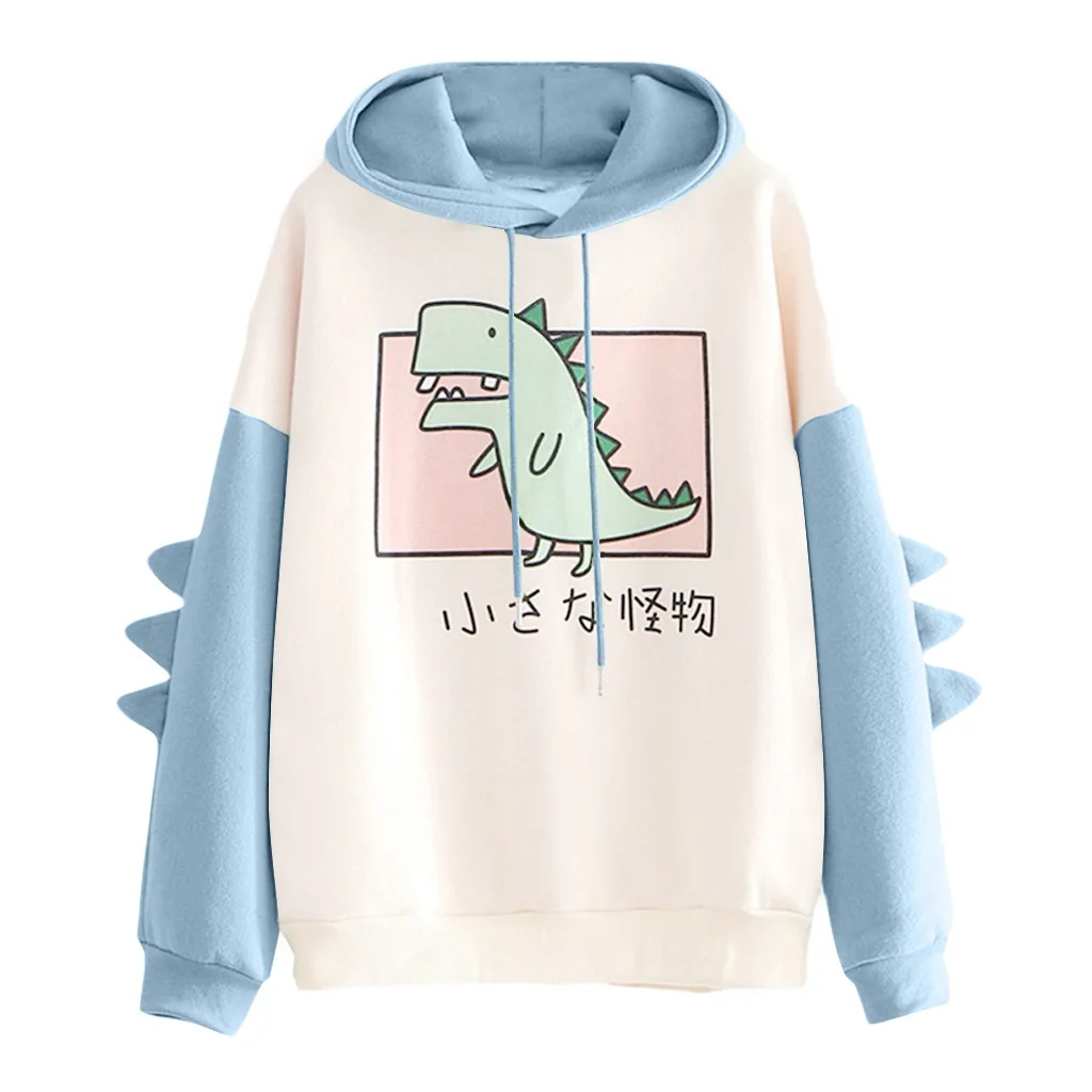 Women's Cute Shark Hoodie – Oversized Zip-Up Kawaii Pullover With Fun Animal Face - View #3