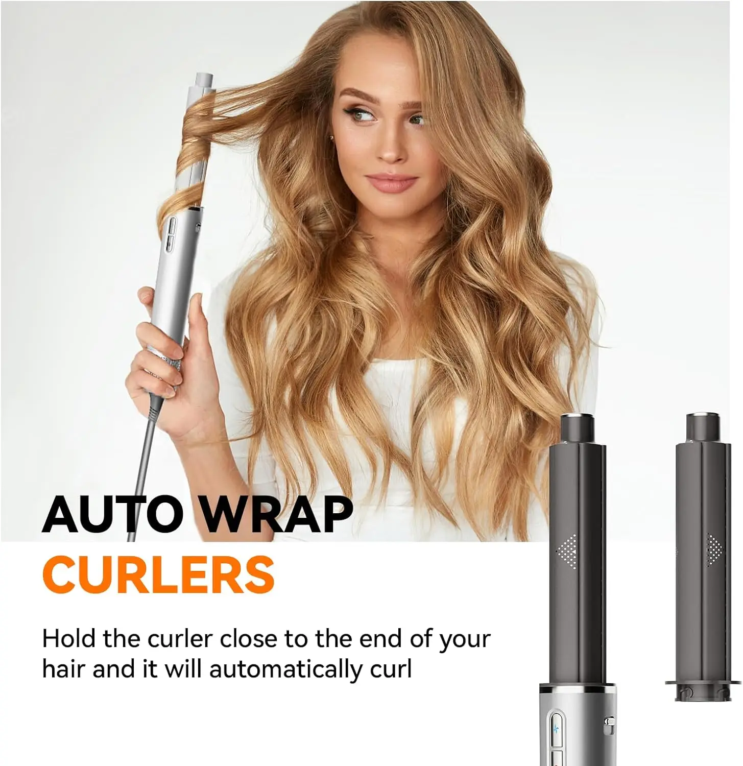 Air Wrap Hair Styler：5 in 1 Hair Dryer Brush Set With High-Speed Negative Ionic Blow Dryer Detachable Air Curler auto Wrap