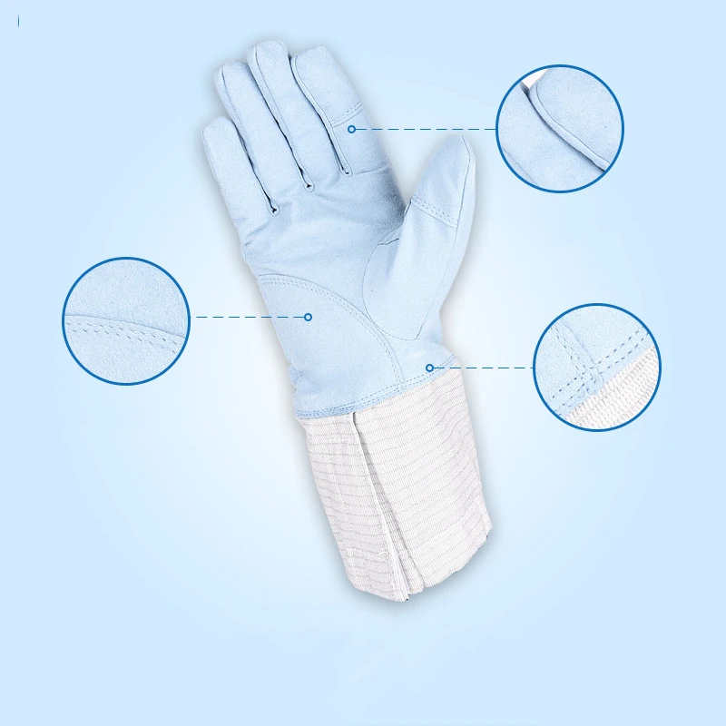AF Fencing Practice Competition Foil Fencing Gloves Adult and Children Training Flower Weight Saber Gloves Equipment
