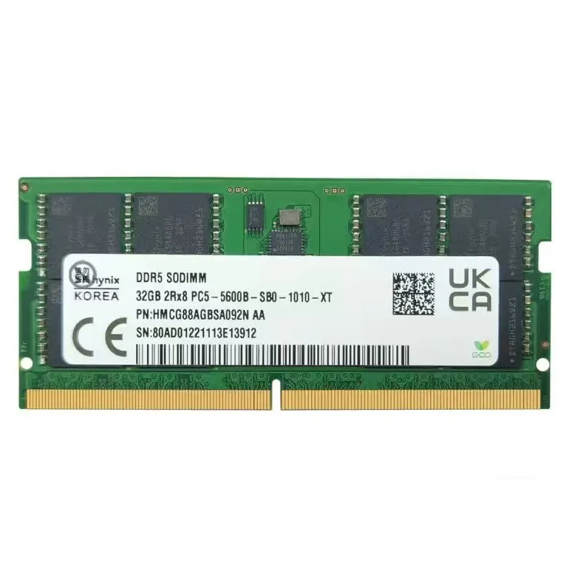 SK Hynix PC5 32GB 2Rx8 5600B DDR5 5600MHz SO-DIMM RAM Original