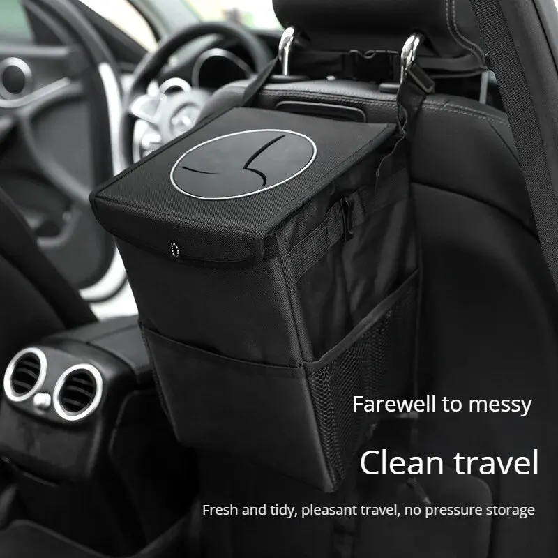 Car Storage Bag Car Trash Can Foldable Waterproof Creative Hanging Seat Back Storage