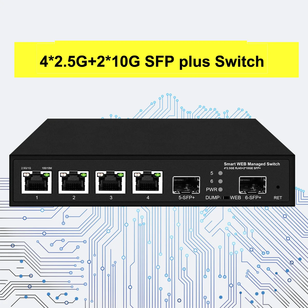 Portas Switch Poe Portas 2.5go com 2x10gb Sfp Mais Upink 802.3bt at 4 - Imagem 6