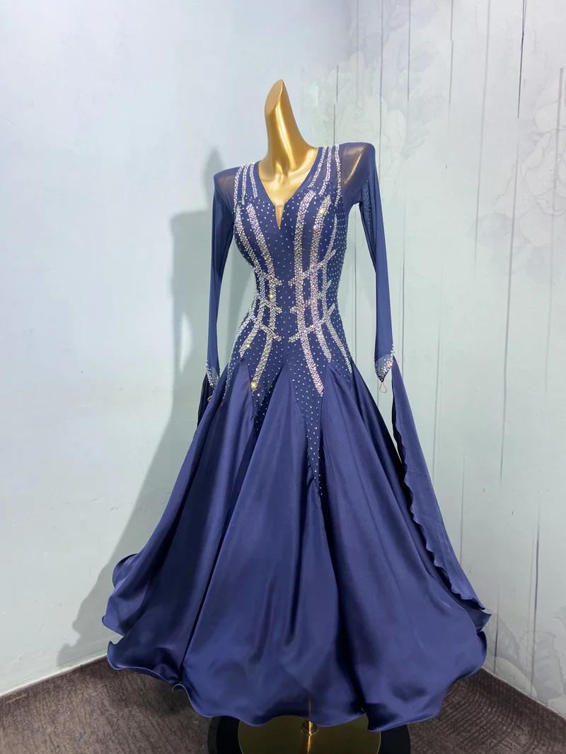 Girl Dance Costume Children Costumes Ballroom Dance Competition Dresses Standard Social Modern Dresses