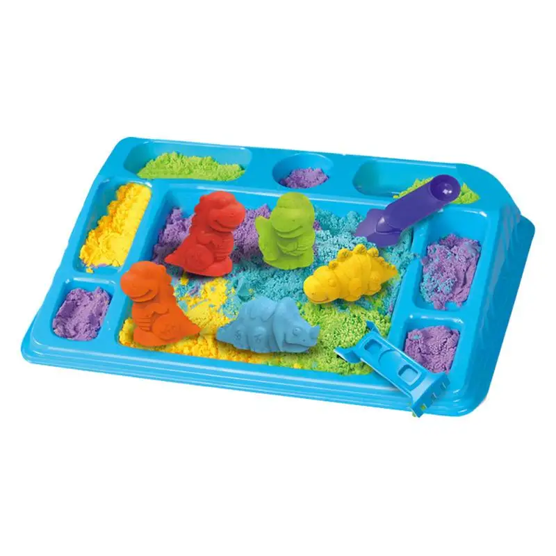 

Sand And Tools Kit Educational Space Sand Sensory Toy Non-Sticky Sand Toy Environmentally Friendly For Interaction Early