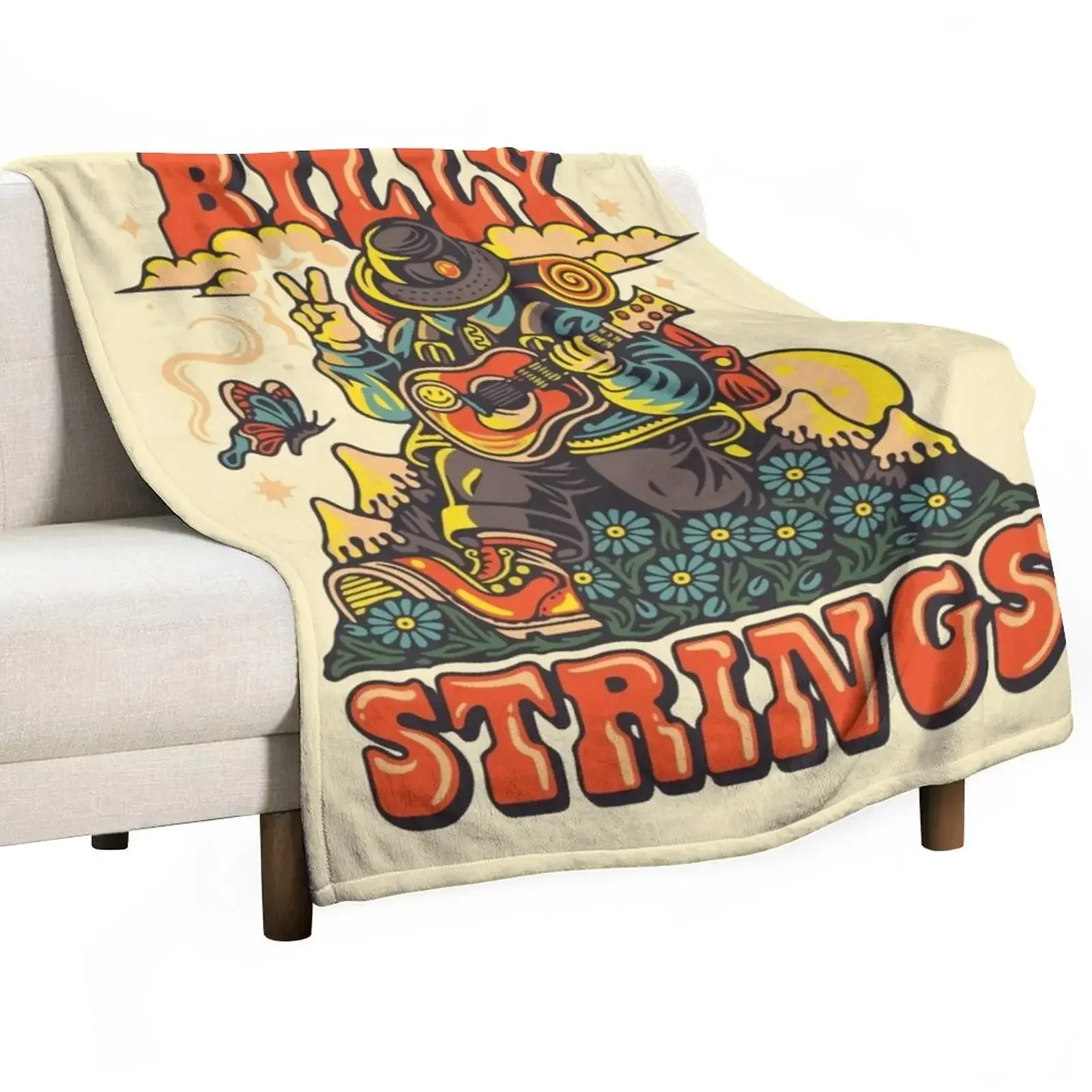 

Billy Strings FALL WINTER 2021 Throw Blanket Flannel Plaid Baby blankets and throws Blankets