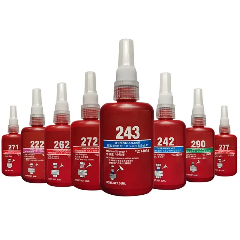 50ml High Strength Threadlocker Metal Adhesive Sealing Anaerobic Glue Adhesive 272 For Permanent Locking Of Threads Below M40.